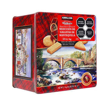 Kirkland Signature Walkers Premium Shortbread S Gift Tin, 4.6 Pound, Packaging May Vary