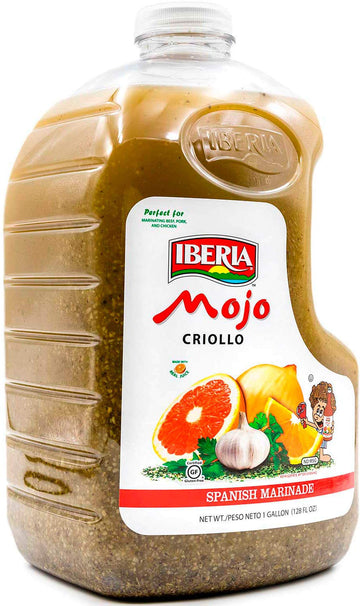 Iberia Mojo Criollo, Spanish Marinade Perfect For Marinating Chicken, Beef & Pork, Made With Real Orange Juice, 128 Fl Oz
