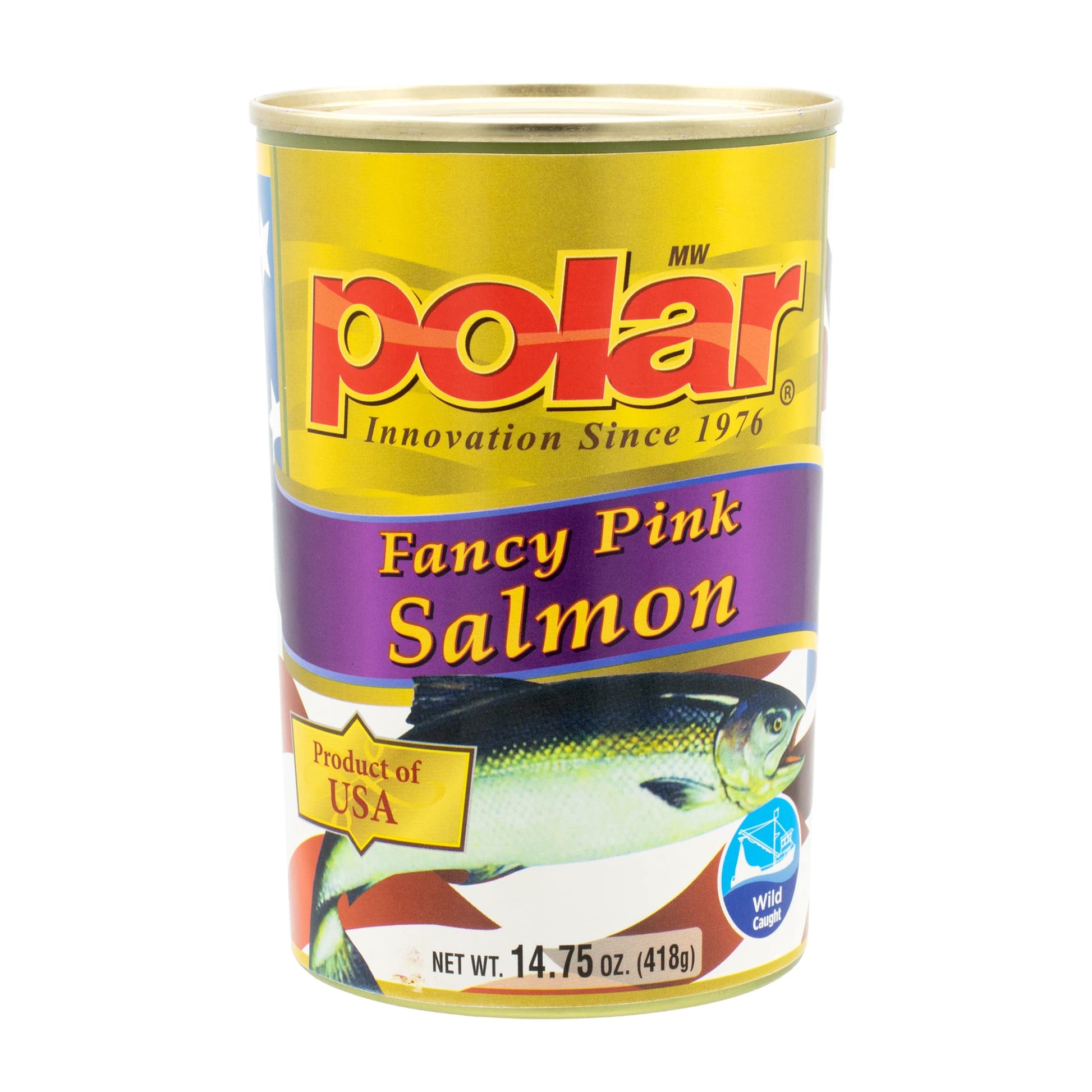 MW Polar Fancy Pink Salmon, 14.75 oz Can (Pack of 12), Wild Caught, Product of USA