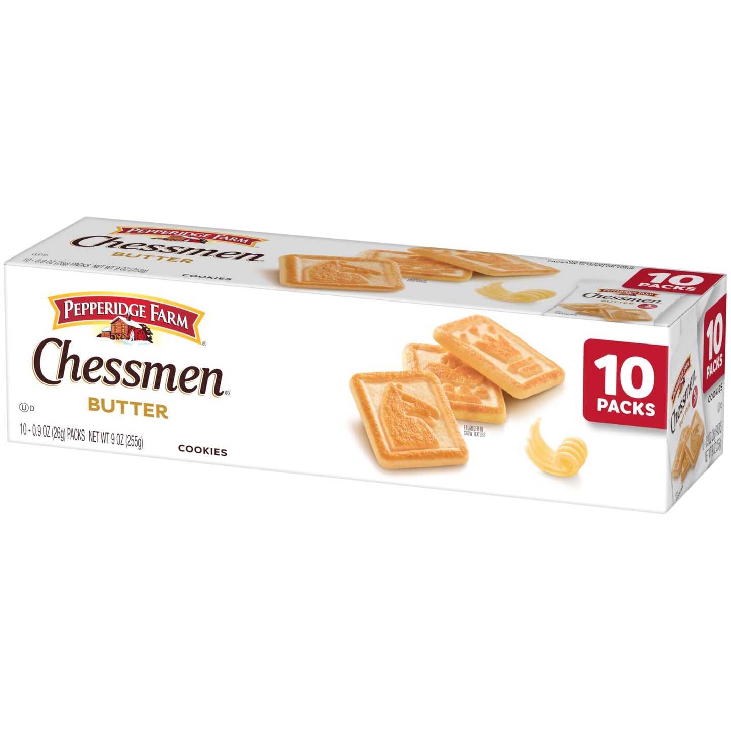 Pepperidge Farm Chessmen Butter Holiday Cookies, 10 Single-Serve Packs