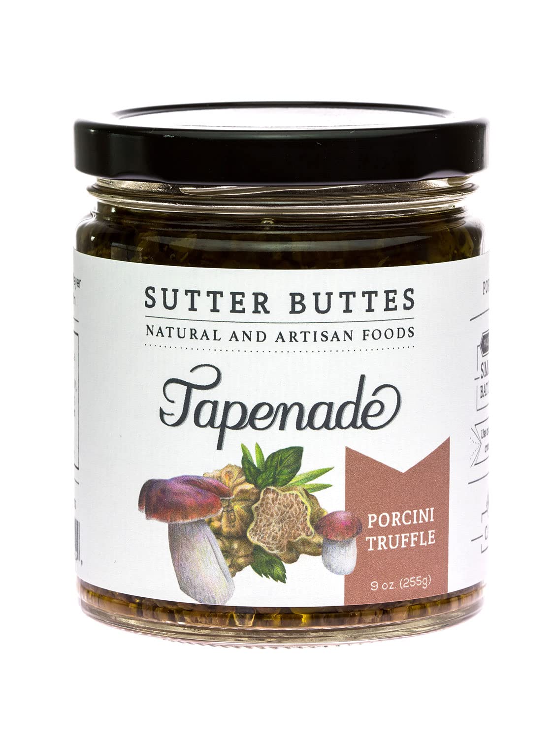 Sutter Buttes Olive Tapenade Spread - 9 oz. Jar (Porcini Truffle)