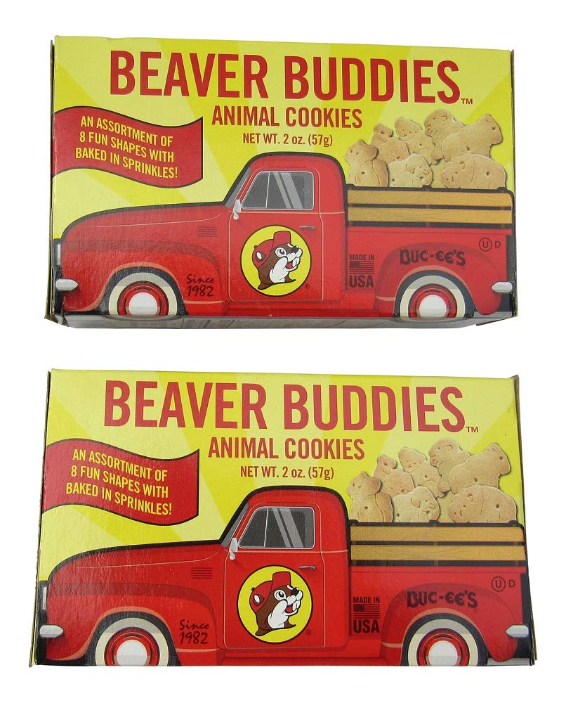 Buc-Ee'S Beaver Buddies Animal Crackers Cookies, Two Boxes (2 Oz Per Box)