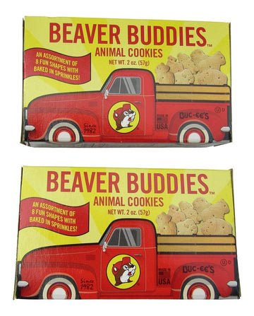 Buc-Ee'S Beaver Buddies Animal Crackers Cookies, Two Boxes (2 Oz Per Box)