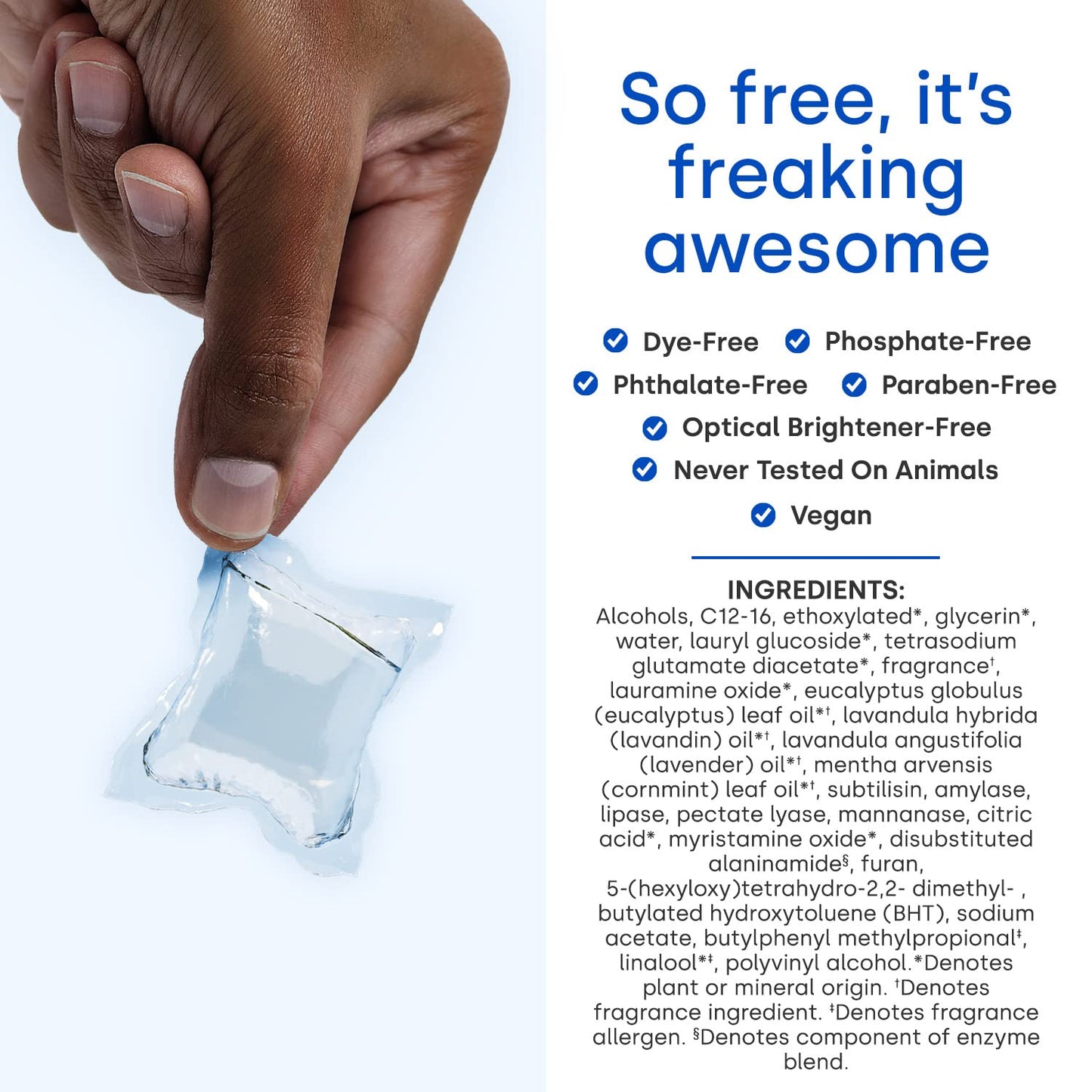 Dropps Stain & Odor Laundry Detergent Pods: Lavender Eucalyptus | Deep Cleans Fabrics | Keeps Clothes Fresh | Prevents Odors | H