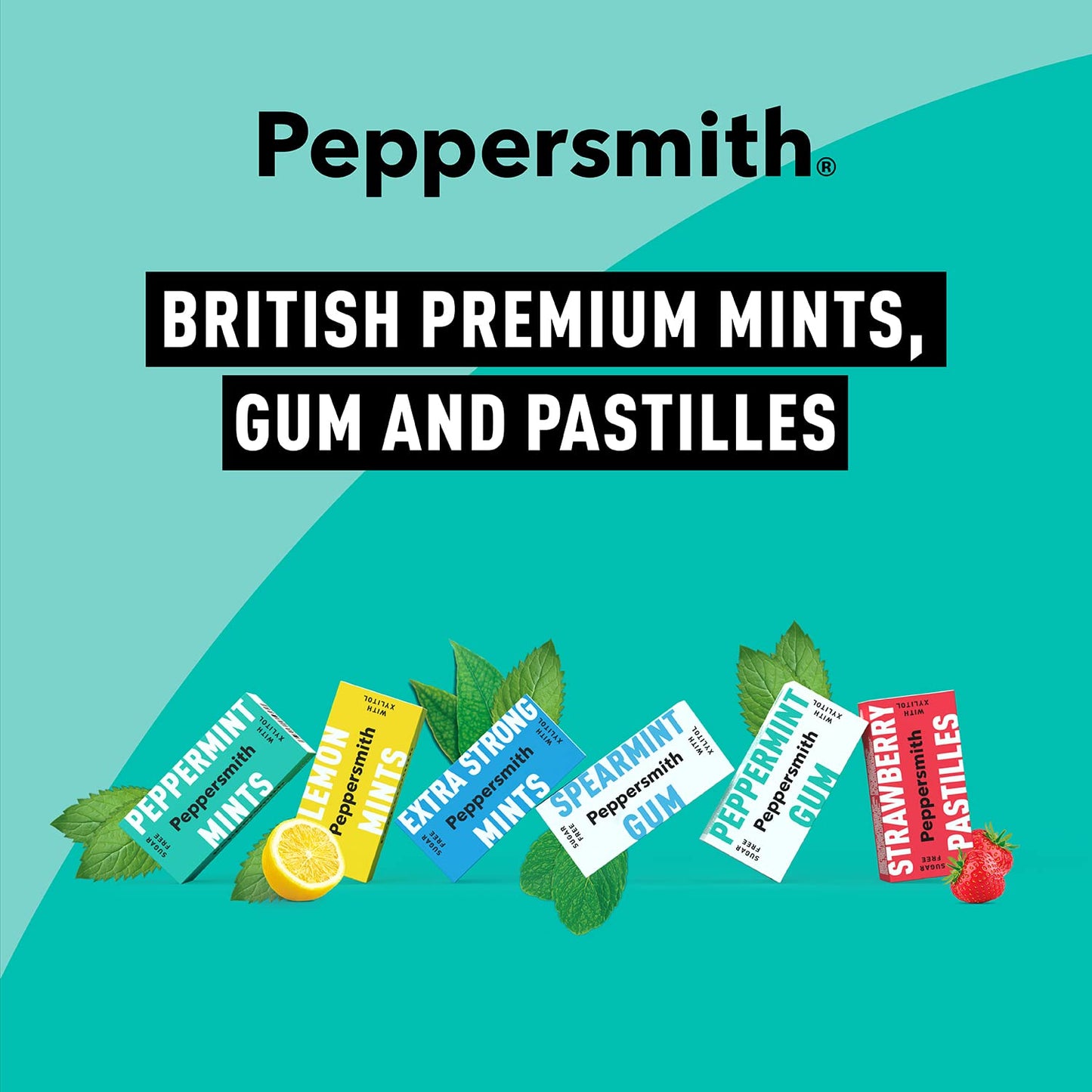 Peppersmith 100% Xylitol Mints Peppermint, 60 Gr