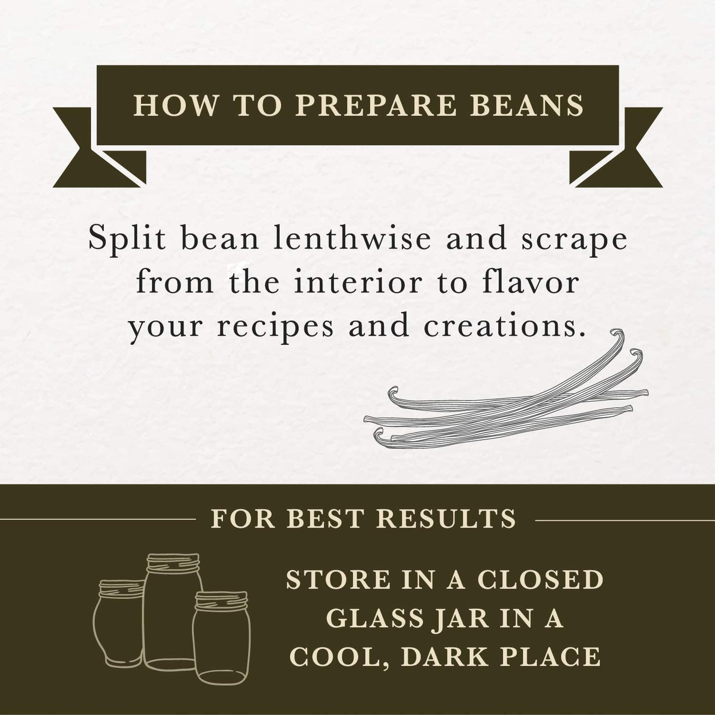 COOKS Organic Madagascar Whole Vanilla Beans, Grade A, 16 oz (1 lb) for Baking & Extract