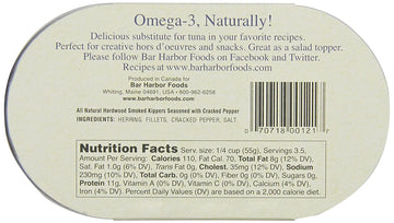 Bar Harbor Wild Herring Fillets With Cracked Pepper, 6.7 Oz (Pack Of 6)