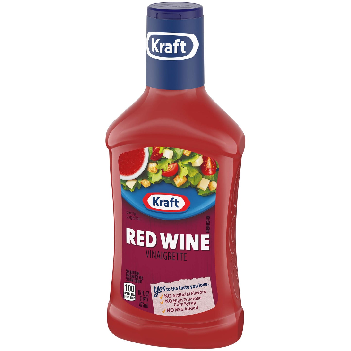 Kraft Red Wine Vinaigrette Salad Dressing - 16 Fl Oz Bottles, 6 Count