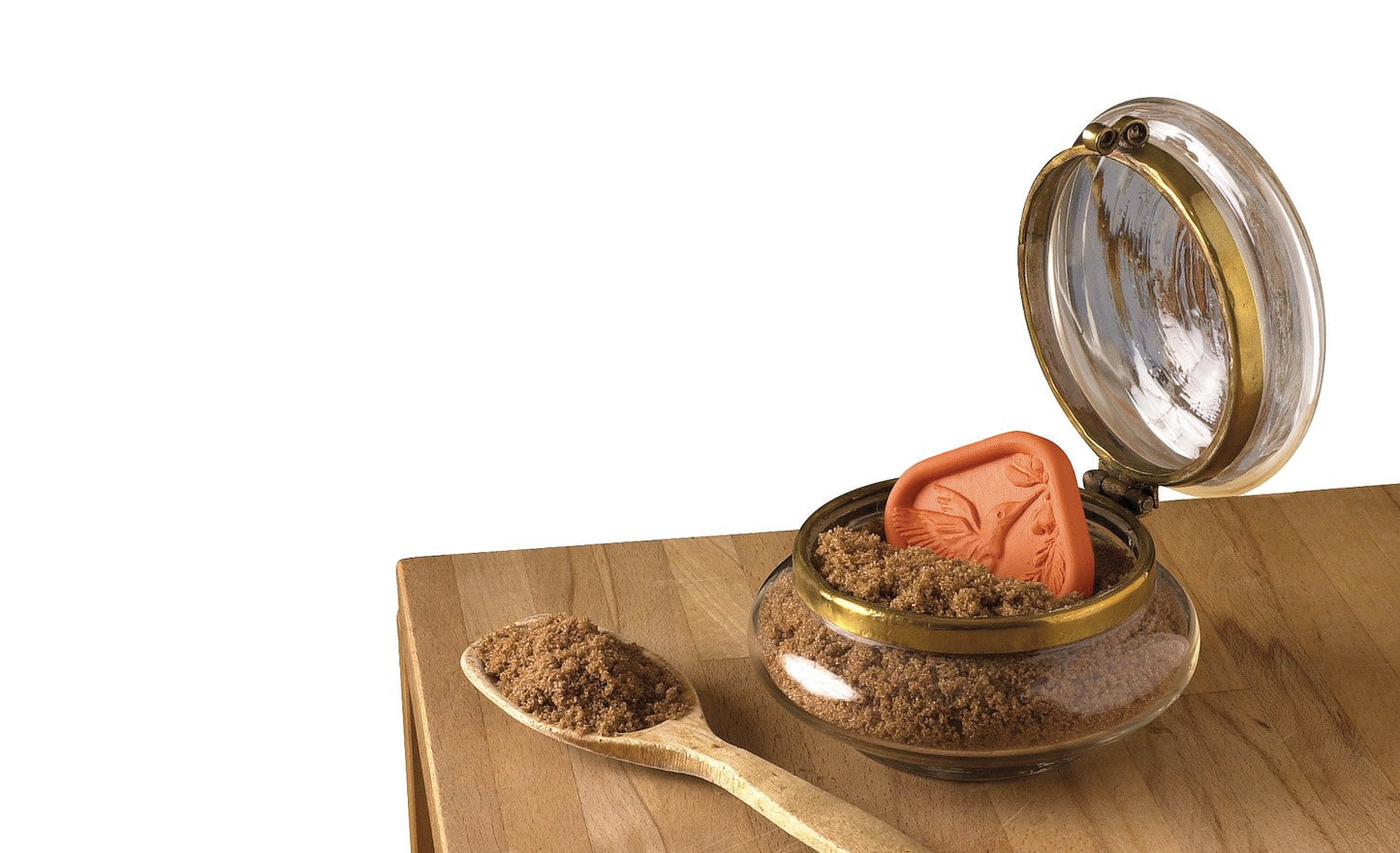 JBK Pottery Terracotta Brown Sugar Saver – Handmade Food-Safe Keeper – 1 Count – Humming Bird