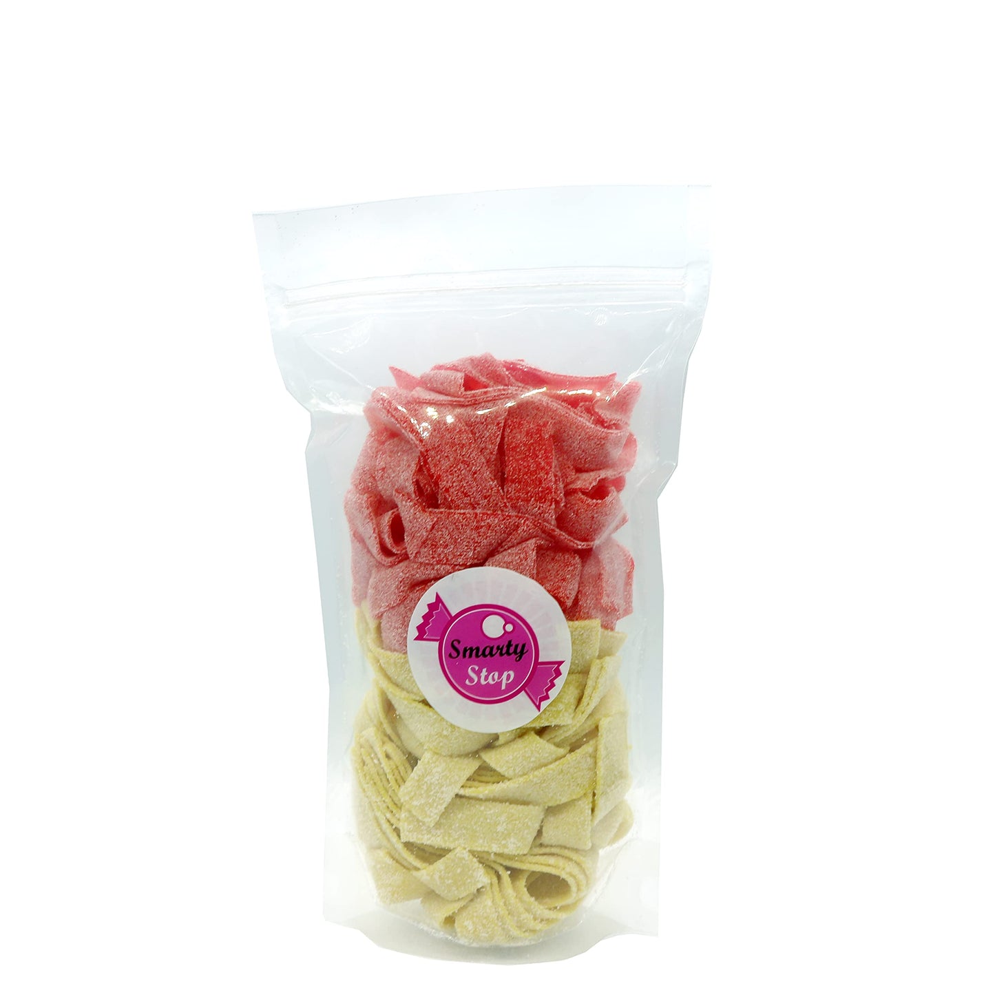 Smarty Stop Sour Mix Belt Gummy Candy Collections (Strawberry - Pineapple, 1 Pound (Pack Of 1))