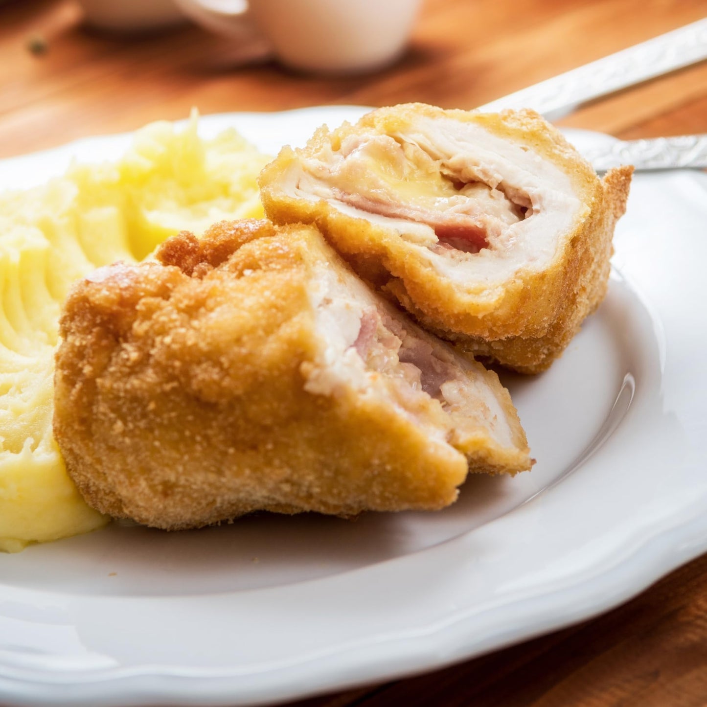 Today Gourmet Foods Of Nc-Uncooked Homestyle Breaded Cordon Bleu Boneless Chicken Breasts 12-7Oz Portions