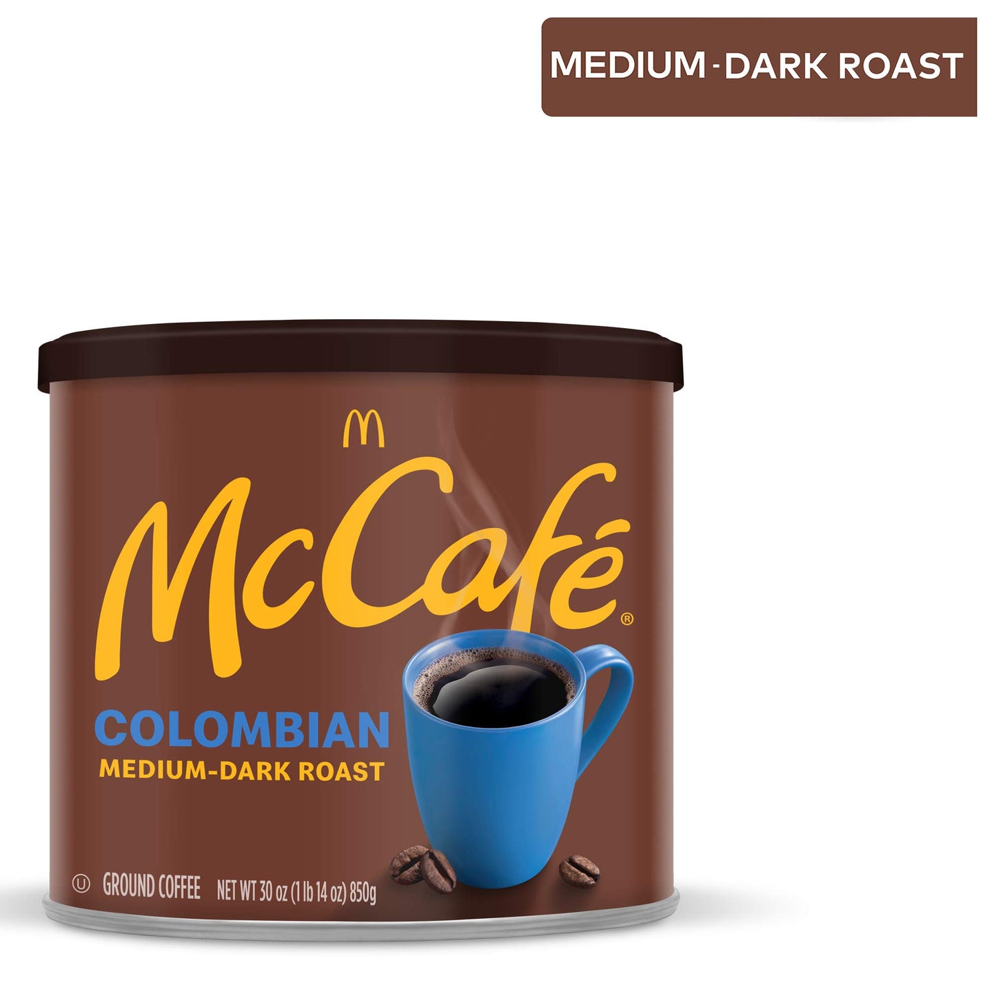 Mccafe Colombian, Medium-Dark Roast Ground Coffee, 30 Oz Canister