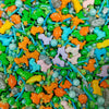 Homankit Dinosaur Sprinkles for Cake Decorating Edible Pearl Sugar Sprinkle for Baking Cake Cupcake Toppers Cookie Decorations K