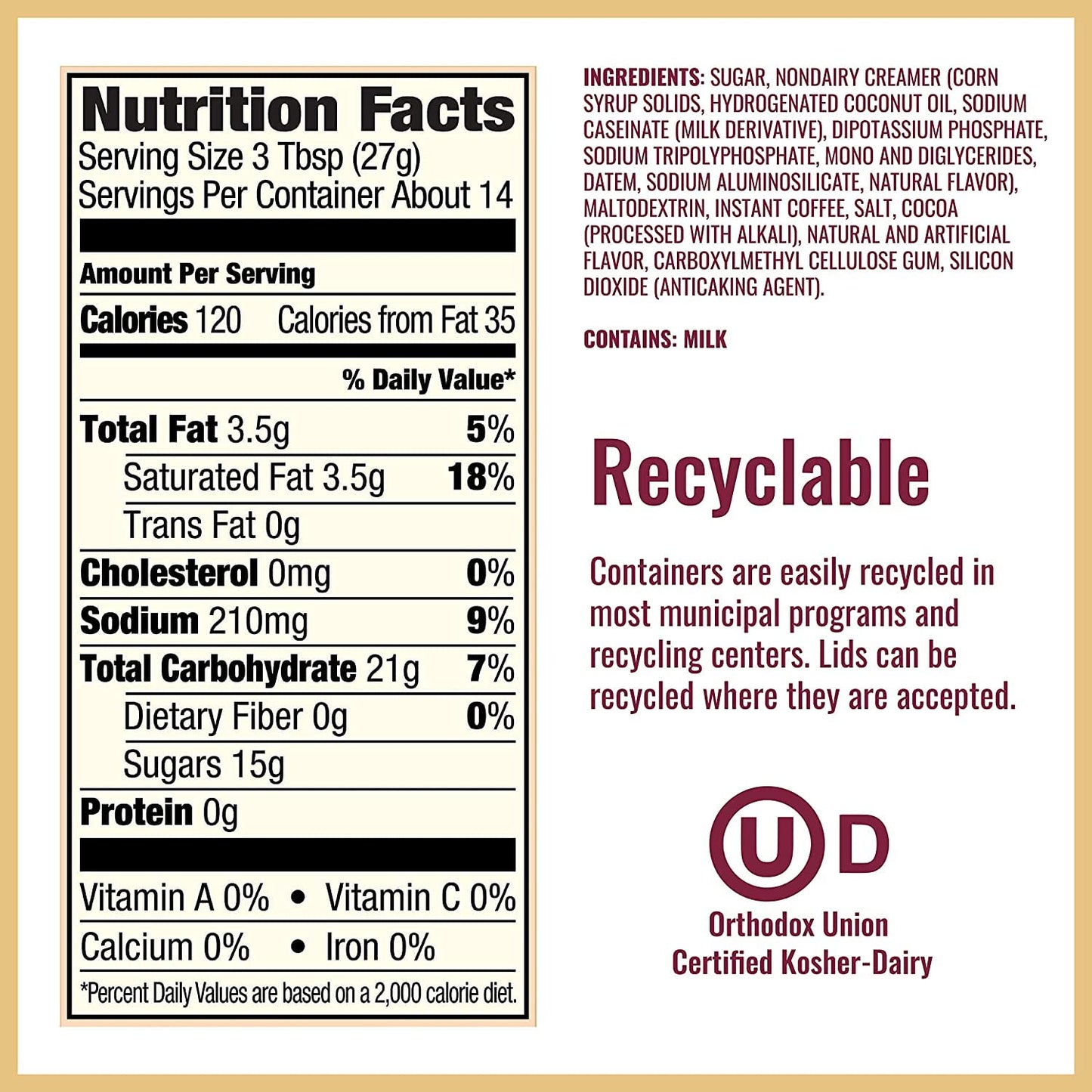 Hills Bros. Instant Cappuccino Mix, French Vanilla, Salted Caramel, & White Chocolate Caramel Variety Pack (Pack Of 3) – Convenient Instant Hot Or Iced Coffee, Frothy & Rich Flavor - Just Add Water