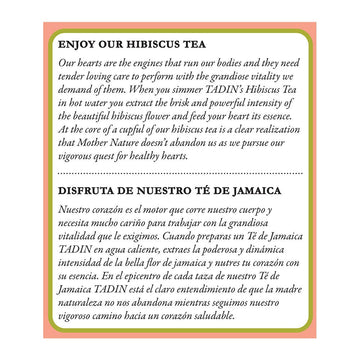 Tadin Te De Jamaica Hibiscus Tea 24 Bags.