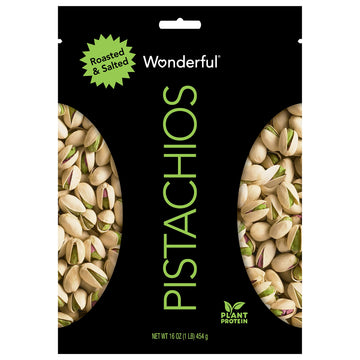 Wonderful Pistachios Roasted And Salted Pistachios 16 Oz