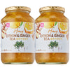 KPANTRY Honey Citron & Ginger Tea - Korean Marmalade with Chemical-free and Fresh Yuzu Citron 35.27 oz 2 Pack - Ginger, and Sund