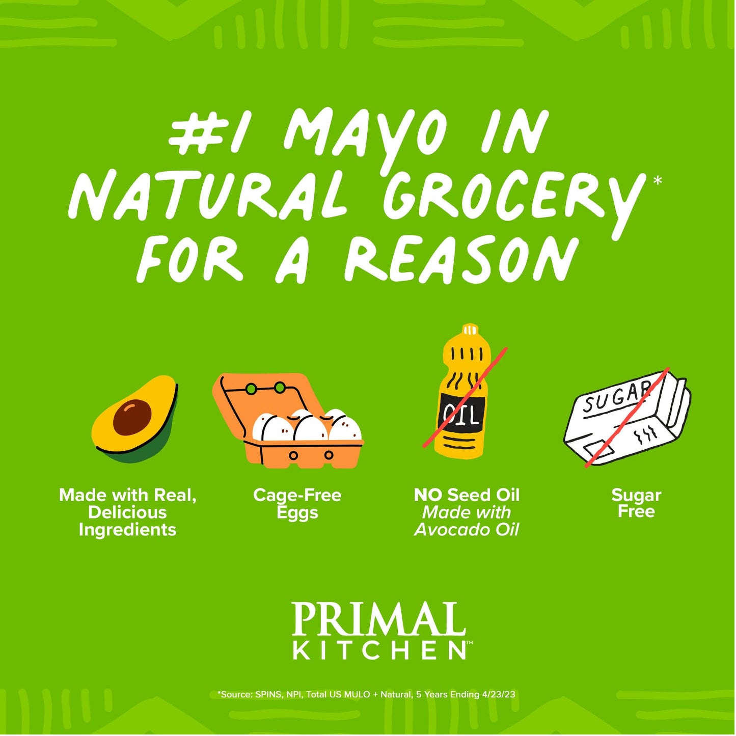 Primal Kitchen - Chipotle Lime Avocado Oil Mayo, Gluten And Dairy Free, Whole30 And Paleo Approved, 12 Fl Oz (Pack Of 2)