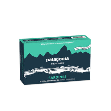 Patagonia Provisions - Wild Sardines in Extra Virgin Olive Oil | Responsibly sourced in Spain | 15g Protein & Gluten Free