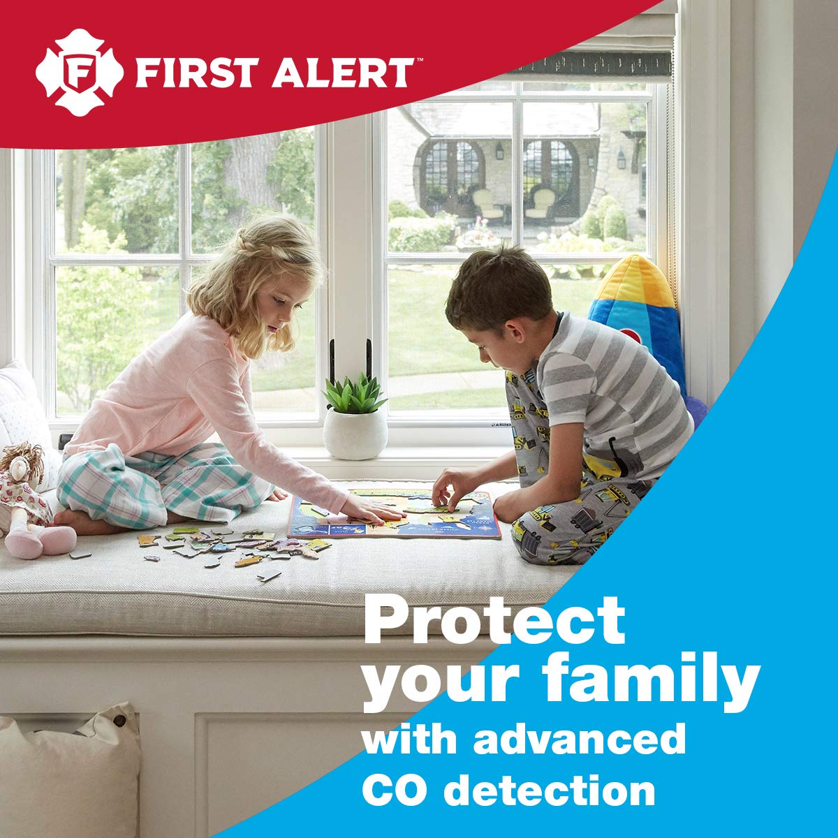First Alert Co410 Digital Carbon Monoxide Detector 3-Pack | Battery Operated Carbon Monoxide Alarm With Digital Display And Peak