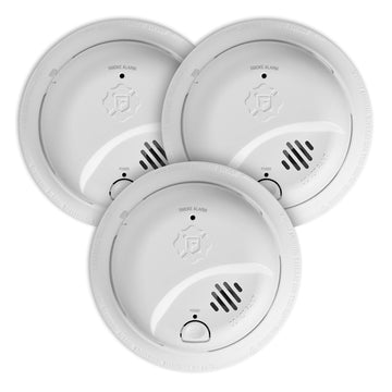 First Alert Smi100-Ac, Hardwire Interconnect Smoke Alarm With Battery Backup, 3-Pack