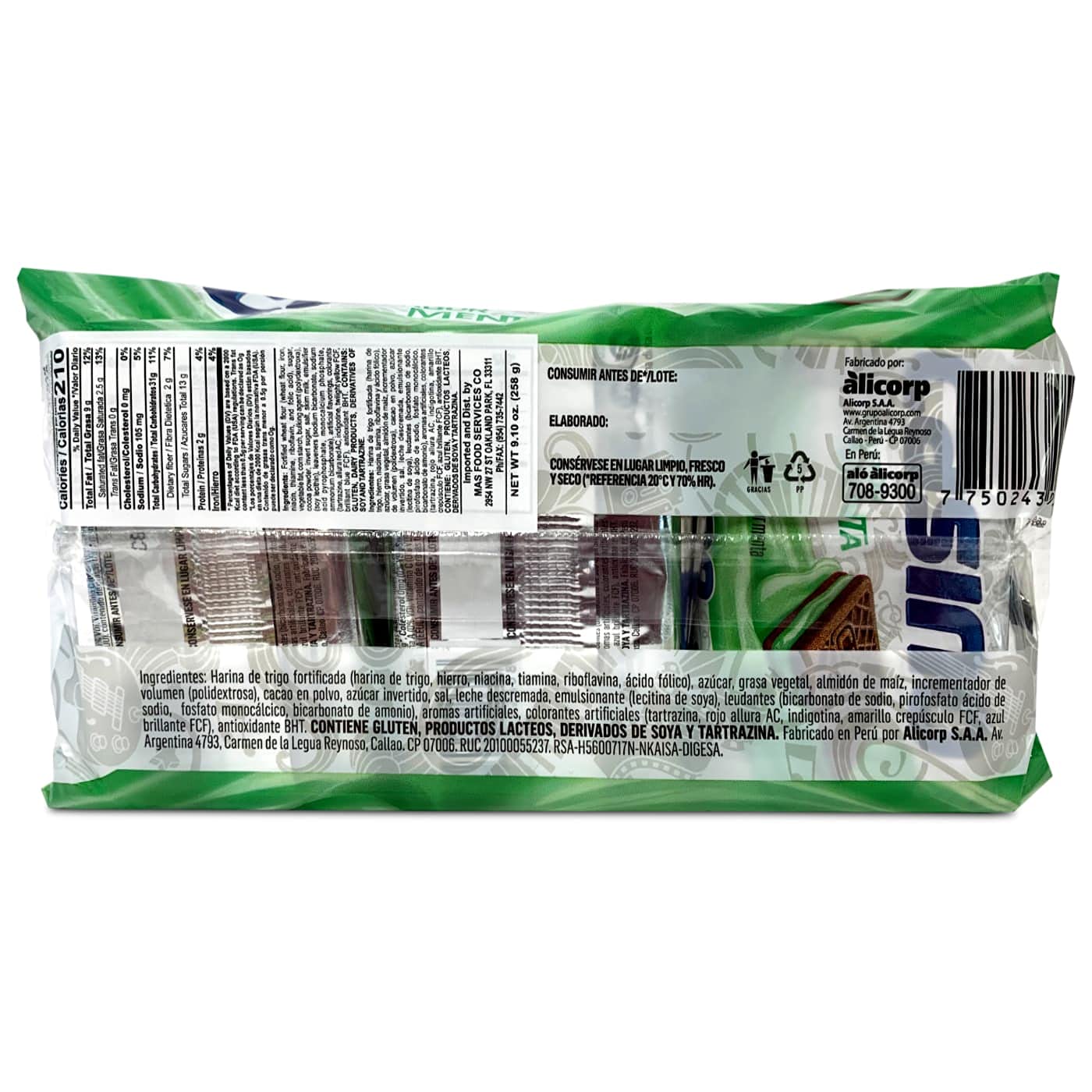 Generic VICTORIA Peruvian Mint Cookies - 2 Pack, Sweet Cream Flavor, Perfect Snack