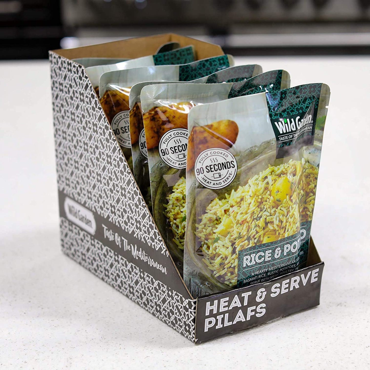Wild Garden Heat And Serve Pilaf, Rice & Potato, Fully Cooked, Ready To Eat, Microwavable 8.8 Oz, 6 Pack