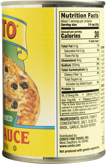 Cento Italian Style Pizza Sauce, 15 Ounce (Pack of 6)