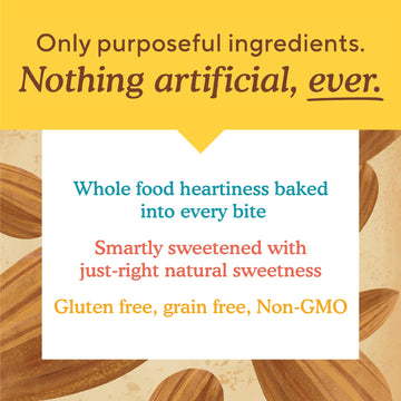 Simple Mills Soft Baked Almond Flour Bars, Chocolate Brownie, Nothing Artificial, Kosher, Grain Free, Gluten Free, 5.99 Ounce (P