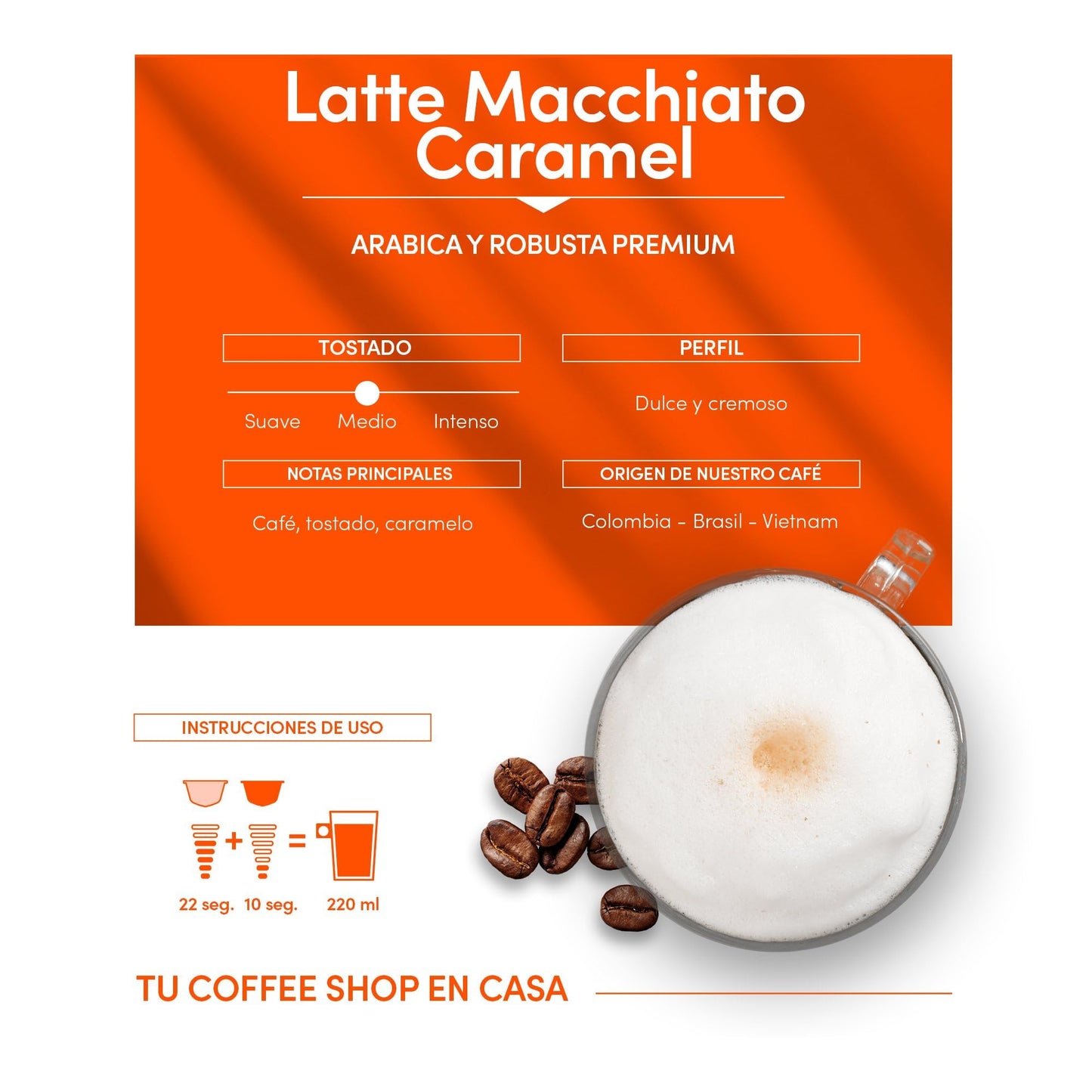NESCAFÉ DOLCE GUSTO Coffee compact pieces, Caramel Latte Macchiato, 48 Count (Makes 24 Cups), Model 12136965