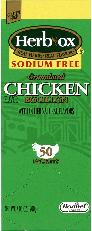 Herb-Ox Sodium Free Bouillon Bundle,`Beef And Chicken, 100 Total Packets