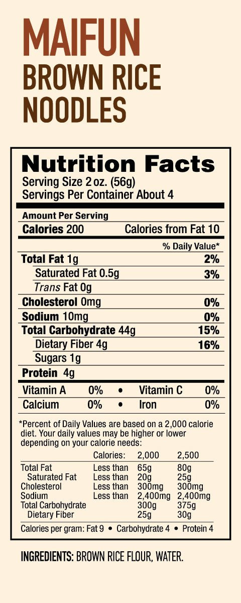 Annie Chun'S Brown Rice Noodles, Maifun | Vegan, 8-Oz (Pack Of 6) | Whole Grain | Gluten-Free Alternative To Angel Hair Pasta (4