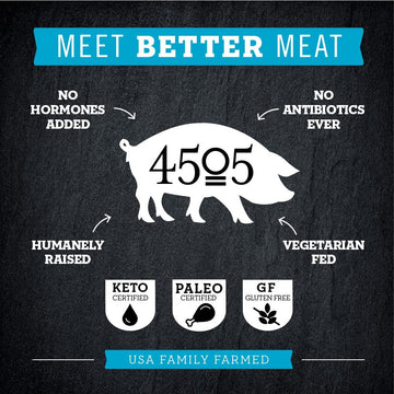 4505 Meats Sea Salt Pork Cracklins, 3 Ounce