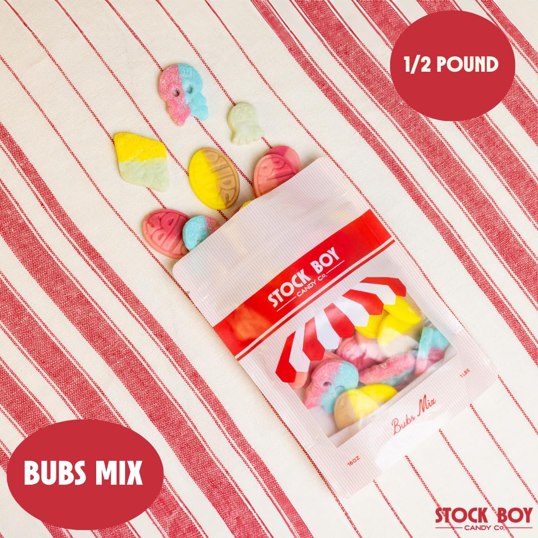 Bubs Swedish Godis Candy 1/2 Pound Mix Sweet and Sour Swedish Vegan Stock Boy Candy Co. Imported Fresh from Sweden
