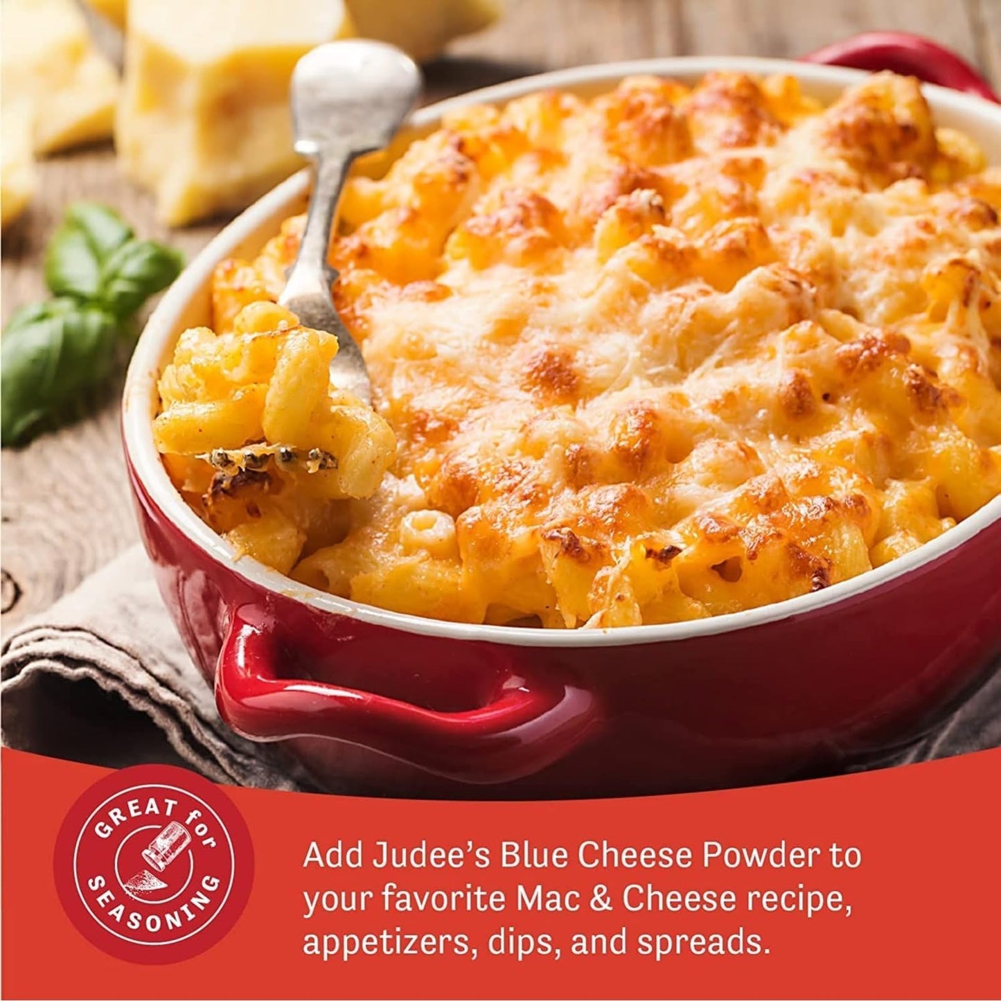 Judee S Blue Cheese Powder 1.5 Lb - Gluten-Free And Nut-Free - Use In Seasonings And Salad Dressings - Great For Dips, Spreads