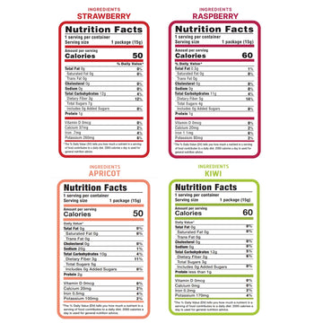 Natures Turn Freeze-Dried Fruit Snacks, Sour Variety, Pack Of 8 (0.53 Oz Each)