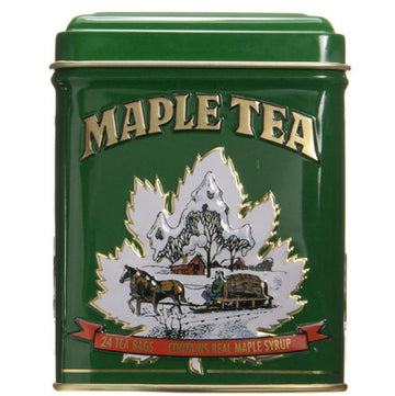Maple Tea, 24 Tea Bags In A Decorative Metal Tin. A Fantastic Holiday Gift.