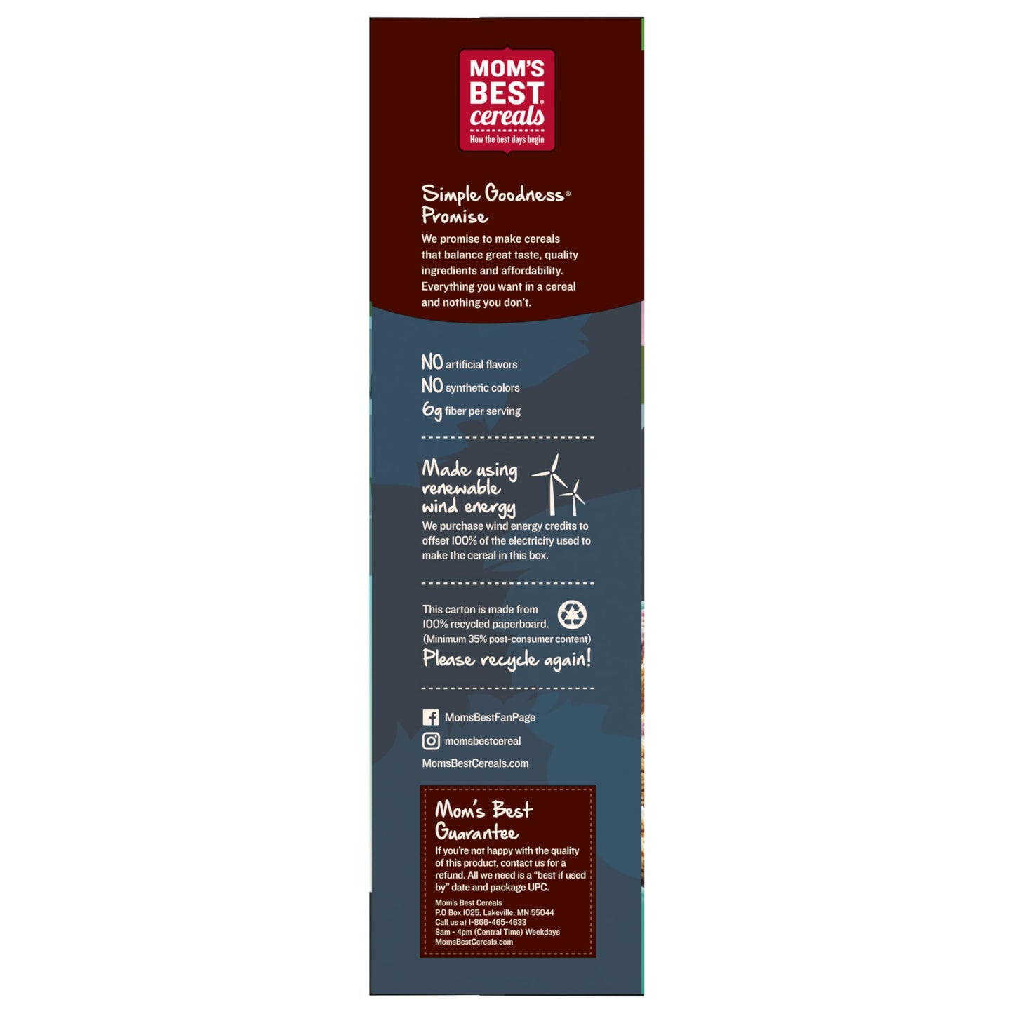 Mom'S Best Blueberry Wheatfuls Shredded Wheat Cereal, Made With Whole Grain, No Artificial Flavors Or Preservatives, 22 Oz Box