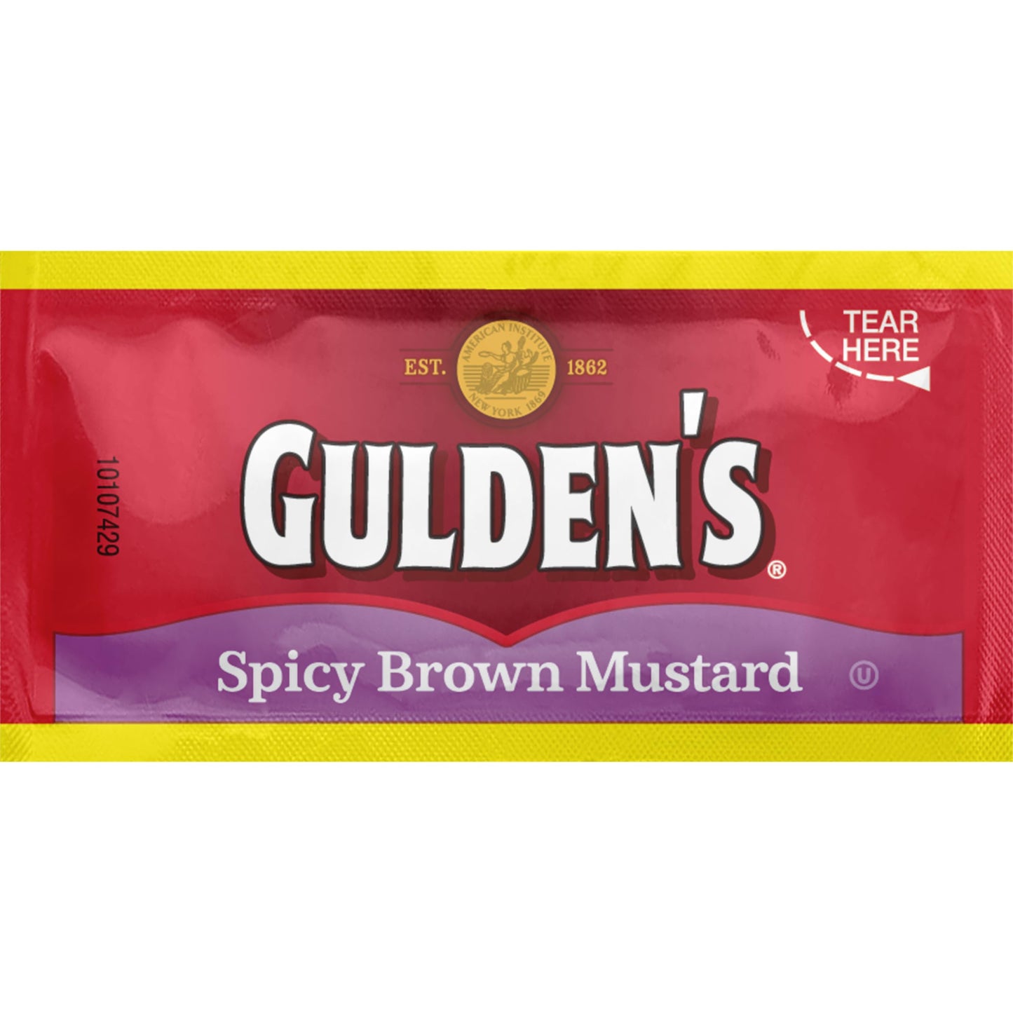 Gulden S Spicy Brown Mustard Packets 0.32 Ounce (Pack Of 500)
