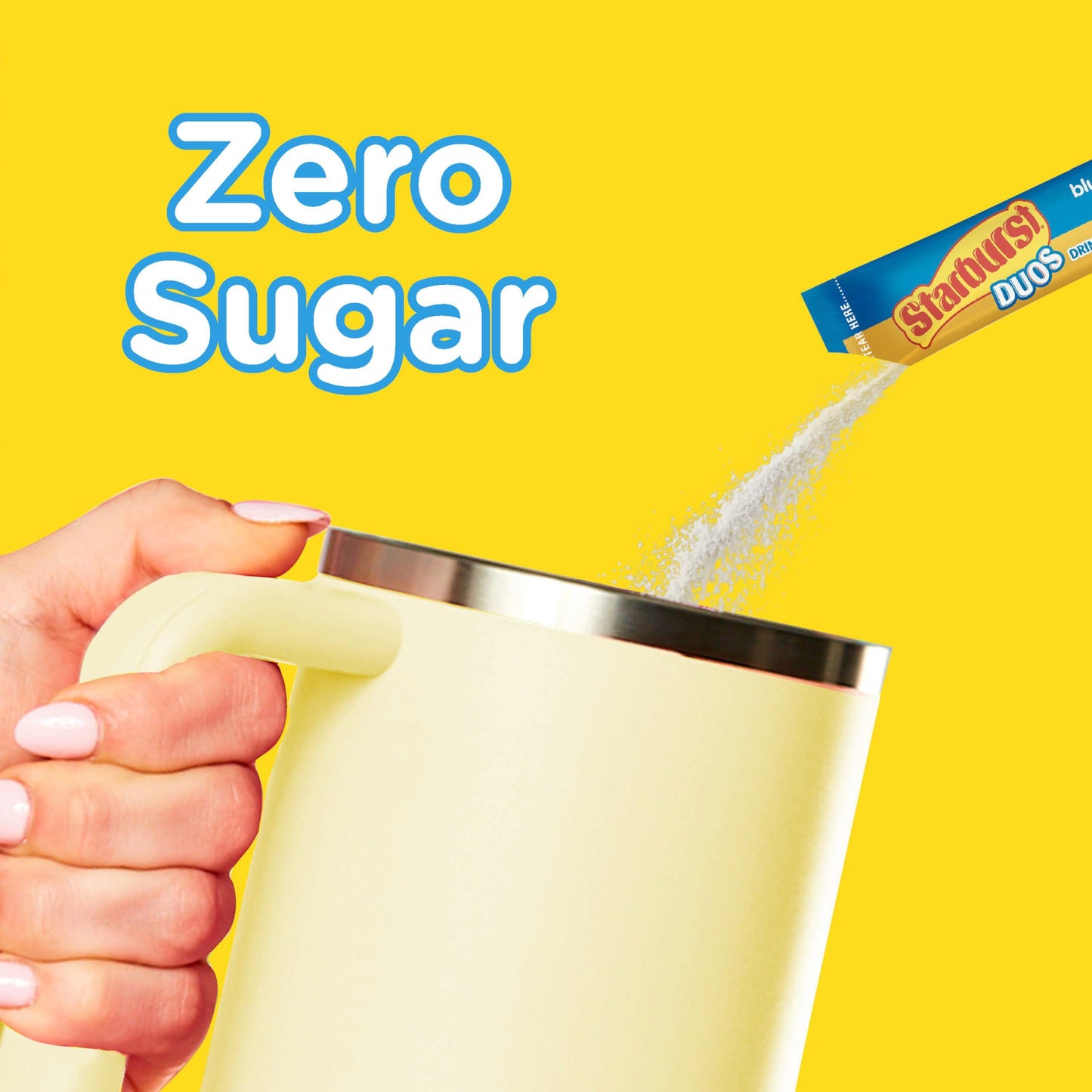 Starburst Duos Singles To Go Powdered Drink Mix, Blue Raspberry Lemon, 12 Boxes With 6 Packets Each - 72 Total Servings, Sugar-F