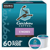 Caribou Smores Cabin Coffee, Single Serve Keurig K-Cup Pods, Medium Roast Coffee, 60 Count (6 Packs of 10)