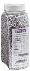 Decopac Confetti Silver Quins Sprinkles, 1.21 Lb