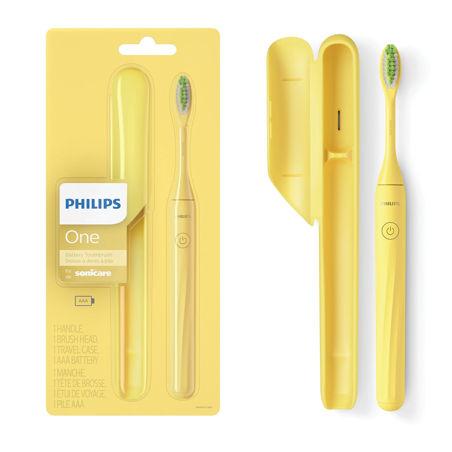 Philips One By Sonicare Battery Toothbrush, Mango Yellow, Hy1100/02