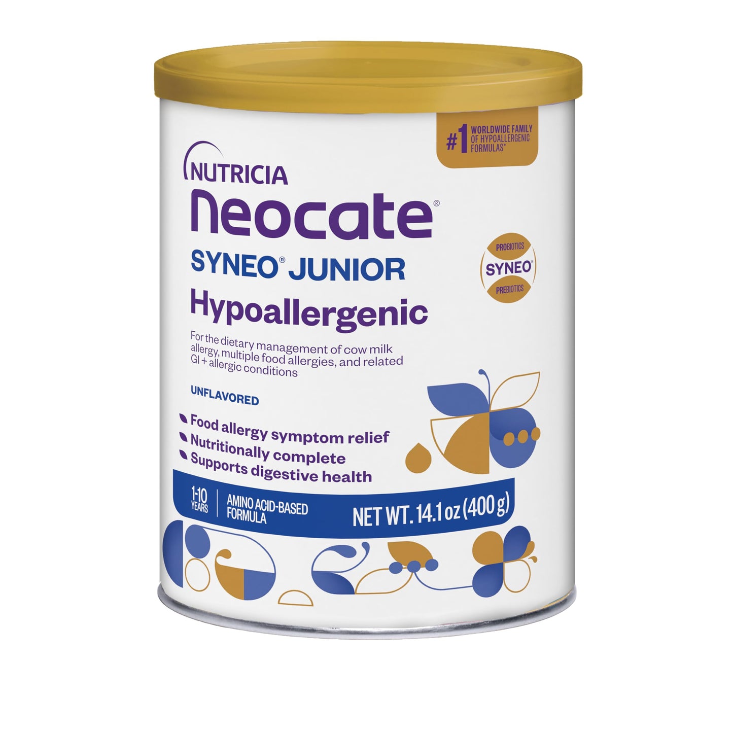Nutricia Neocate Syneo Junior - Hypoallergenic, Dairy-free, Amino Acid-Based Formula for 1+ Years - For Toddlers, Kids & Teens -