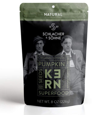 Schlacher & Shne Styrian Pumpkin Seeds, 100% Pure & Natural, Premium Quality Pepitas, Healthy Snacks, Raw, Fresh Superfood, Unsa