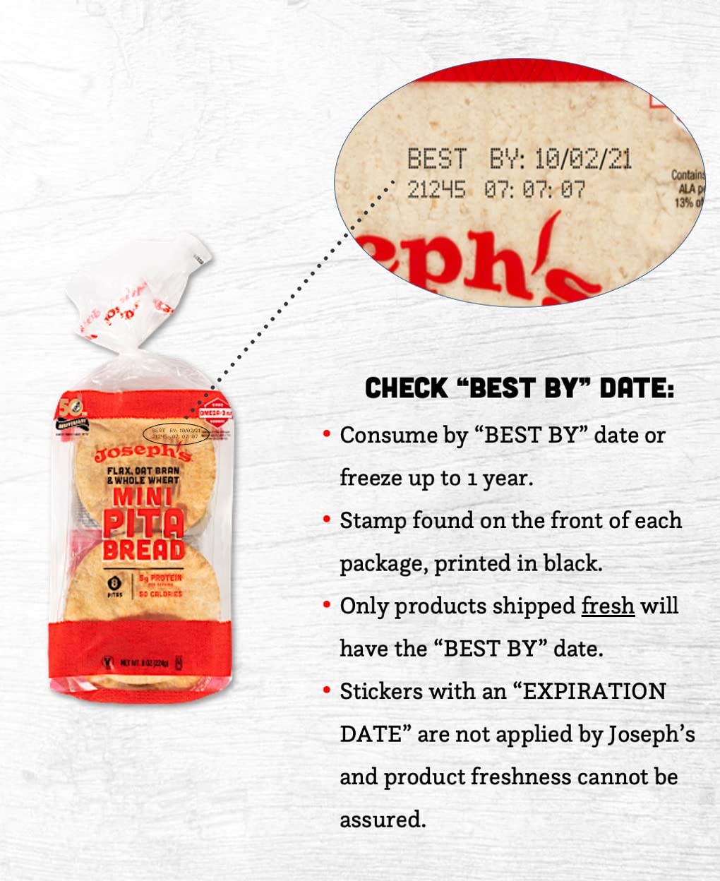 Joseph'S Combo Value Pack, Flax, Oat Bran & Whole Wheat, Low Carb Pita Bread, Lavash Bread, And Mini Pita, Fresh Baked (2 Packs