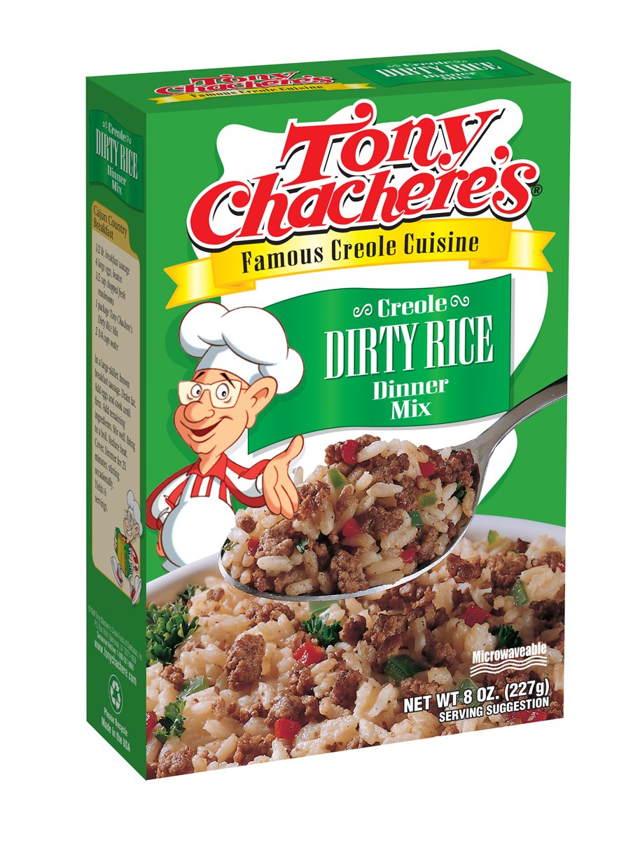 Tony Chachere Dirty Rice Mix, 40-Ounce Boxes (Pack of 8)