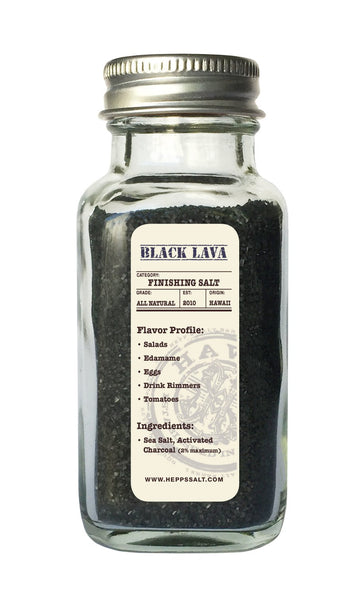 Hepps Salt Co, Black Lava Sea Salt, 2.5. oz
