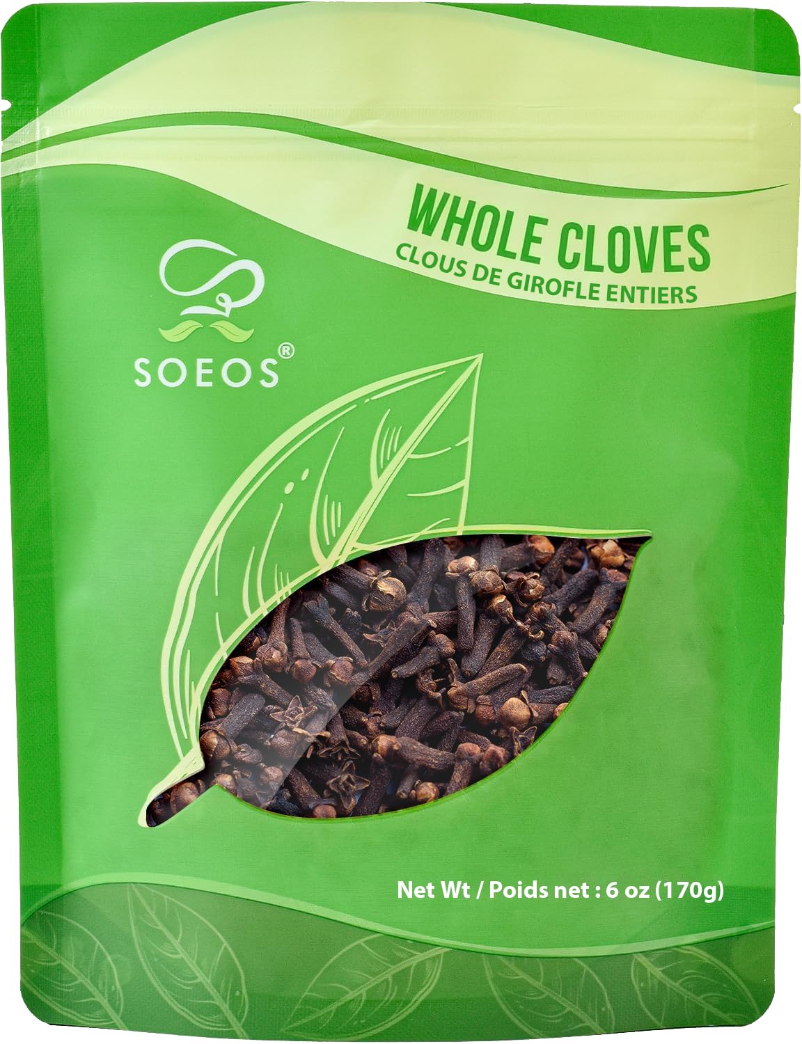 Soeos Whole Cloves 6 Oz (170G) Top-Grade Quality Fresh Hand Picked Cloves Whole Great For Foods And Tea Clove Pomander Balls & Potpourri