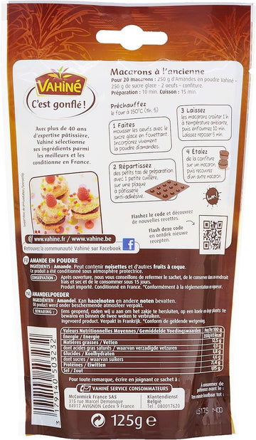 Vahine Amandes En Poudre French Almond Powder 125 Grams